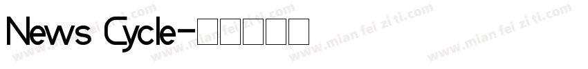 News Cycle字体转换